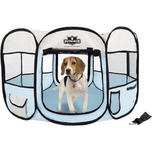 Pop-Up Pet Playpen - 38-Inch Indoor and Outdoor Dog Kennel with Carrying Bag